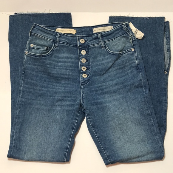 🍄 Pilcro and the Letterpress High-Rise Skinny Bootcut Medium Wash Denim. - Picture 13 of 16